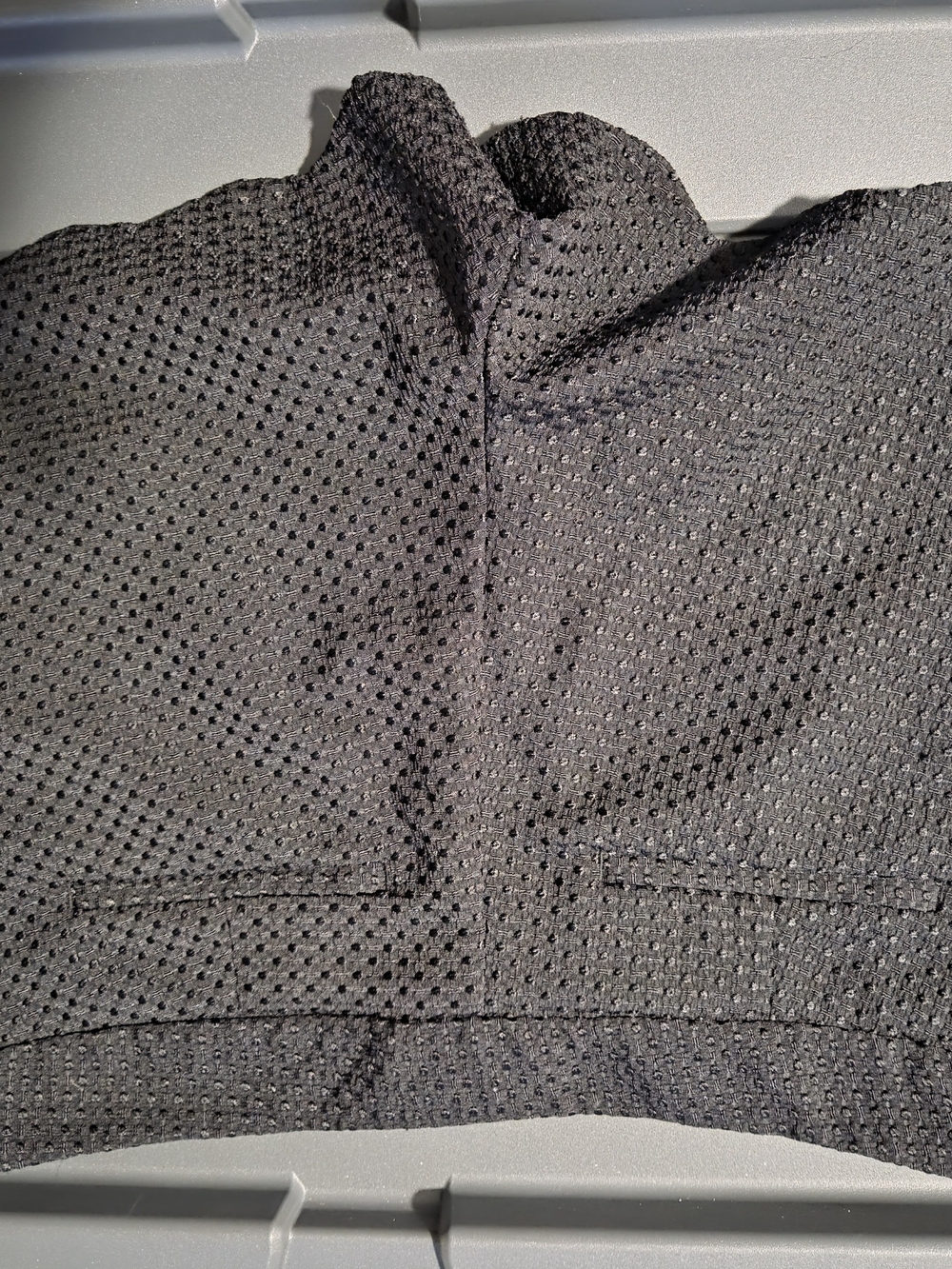 Elle Black Mesh Ruffle-Hem Short - Picture 3 of 4